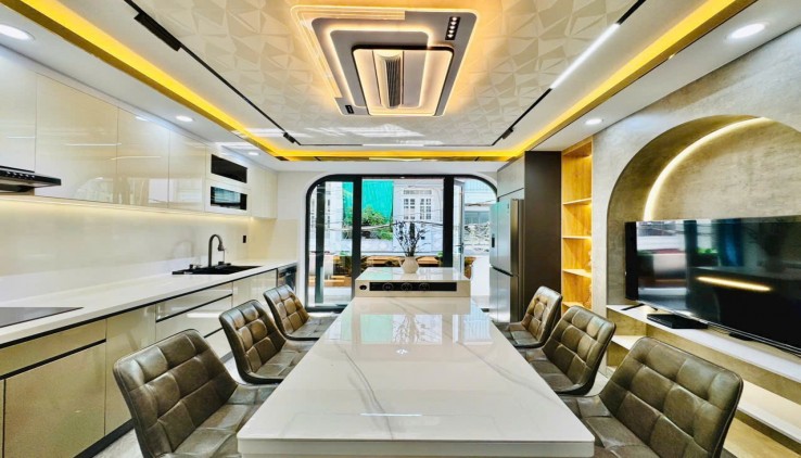 SIÊU PHẨM SMART HOME 5 TẦNG,  GÒ VẤ, CÓ THANG MÁY, XE HƠI NGỦ TRONG NHÀ. NHÀ MỚI ĐẸP KHÔNG TỲ VÉT. GIÁ CHỈ NHỈNH 10 TỶ